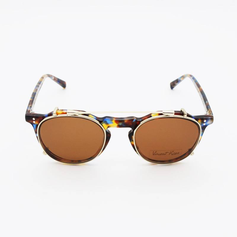 Acheter des lunettes de vue originales avec clip solaire tendance en m�tal argent monture homme Marseille