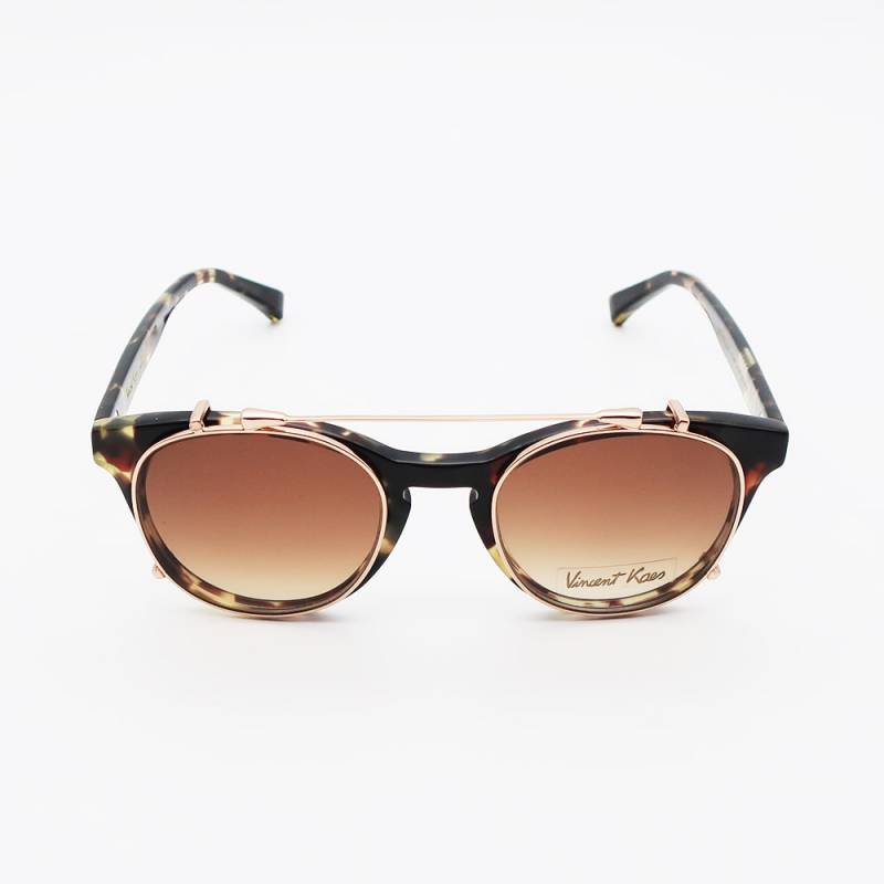 Acheter des lunettes de vue tendances femme en �caille bicolore forme papillon avec clip solaire Marseille