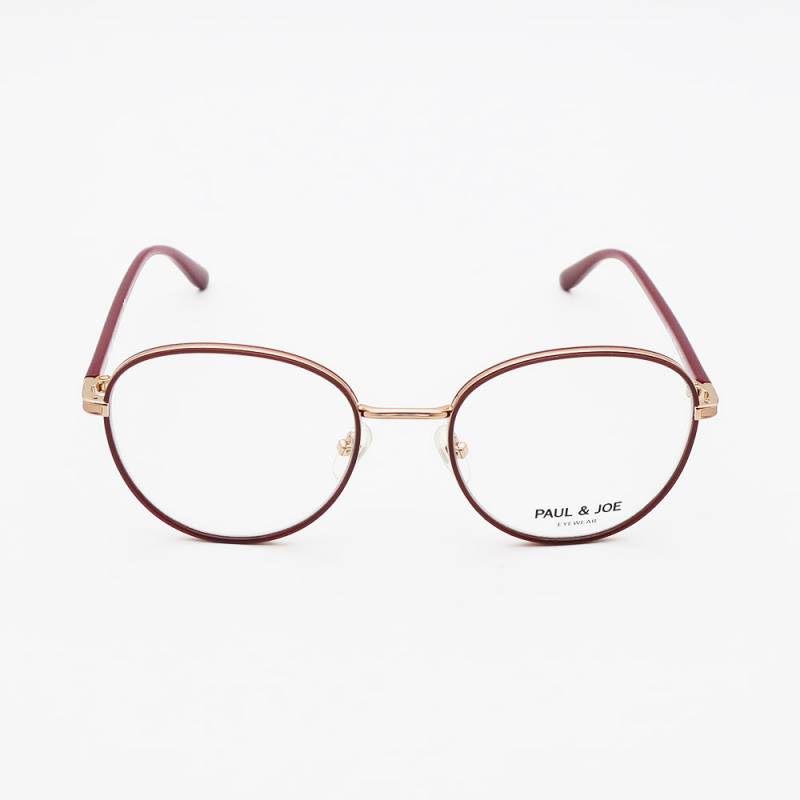 Acheter des lunettes de vue luxe Paul and Joe femme grand format arrondie m�tal bordeaux Marseille
