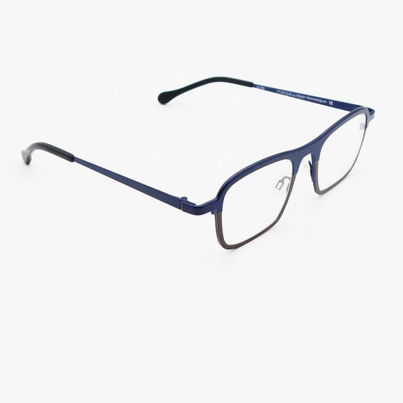 Ou trouver des lunettes de qualit� en m�tal forme carr�e en promotion monture bleue Marseille
