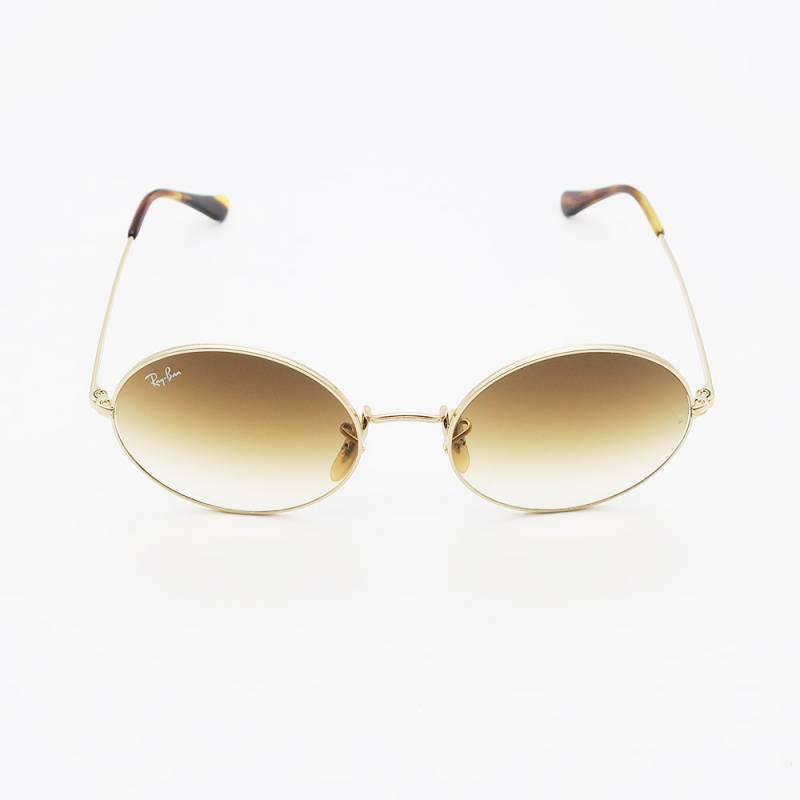 Acheter des lunettes de soleil Ray-Ban en m�tal dor� ovale verres bruns d�grad�s en promotion Marseille